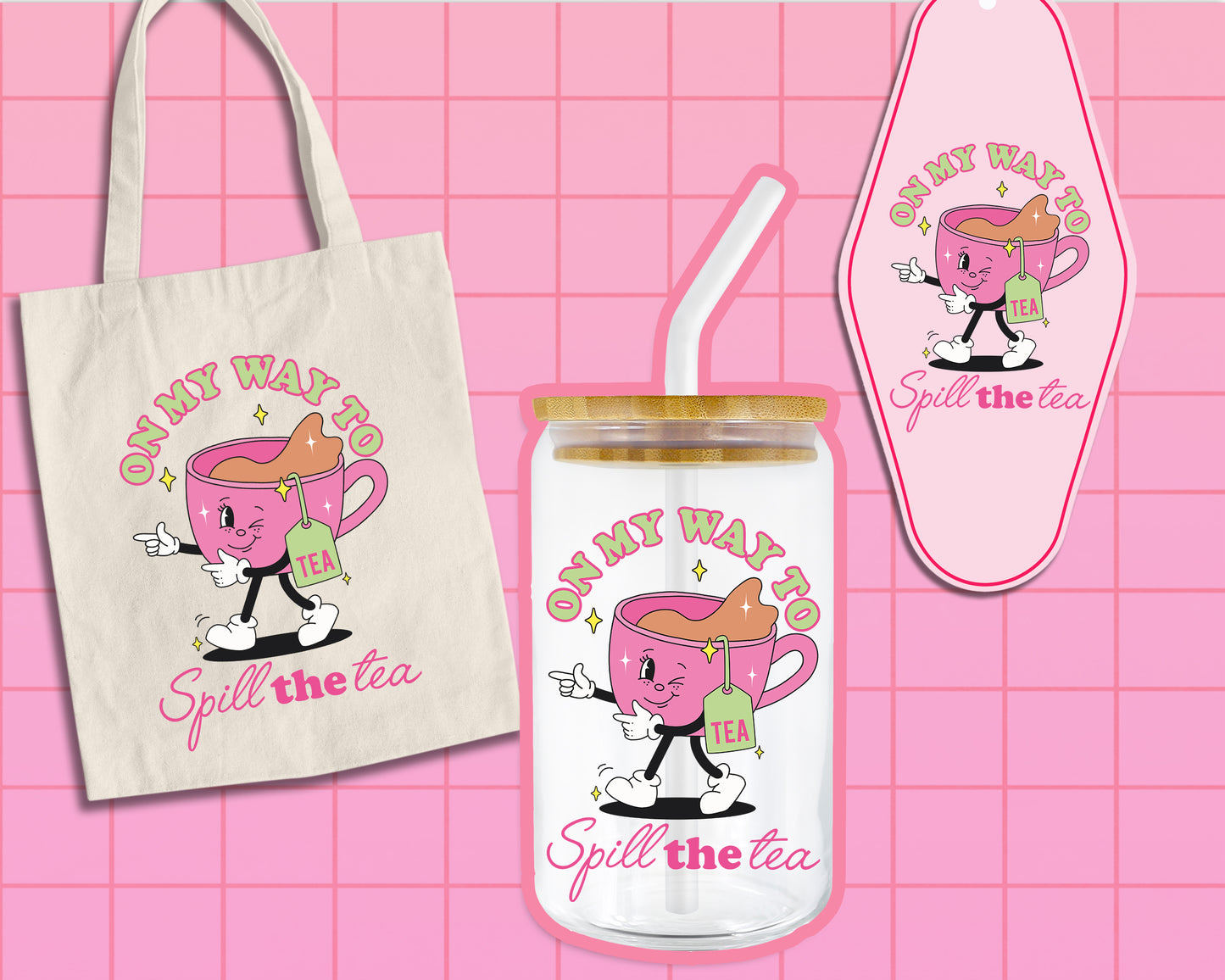 On My Way To Spill The Tea - SVG & PNG
