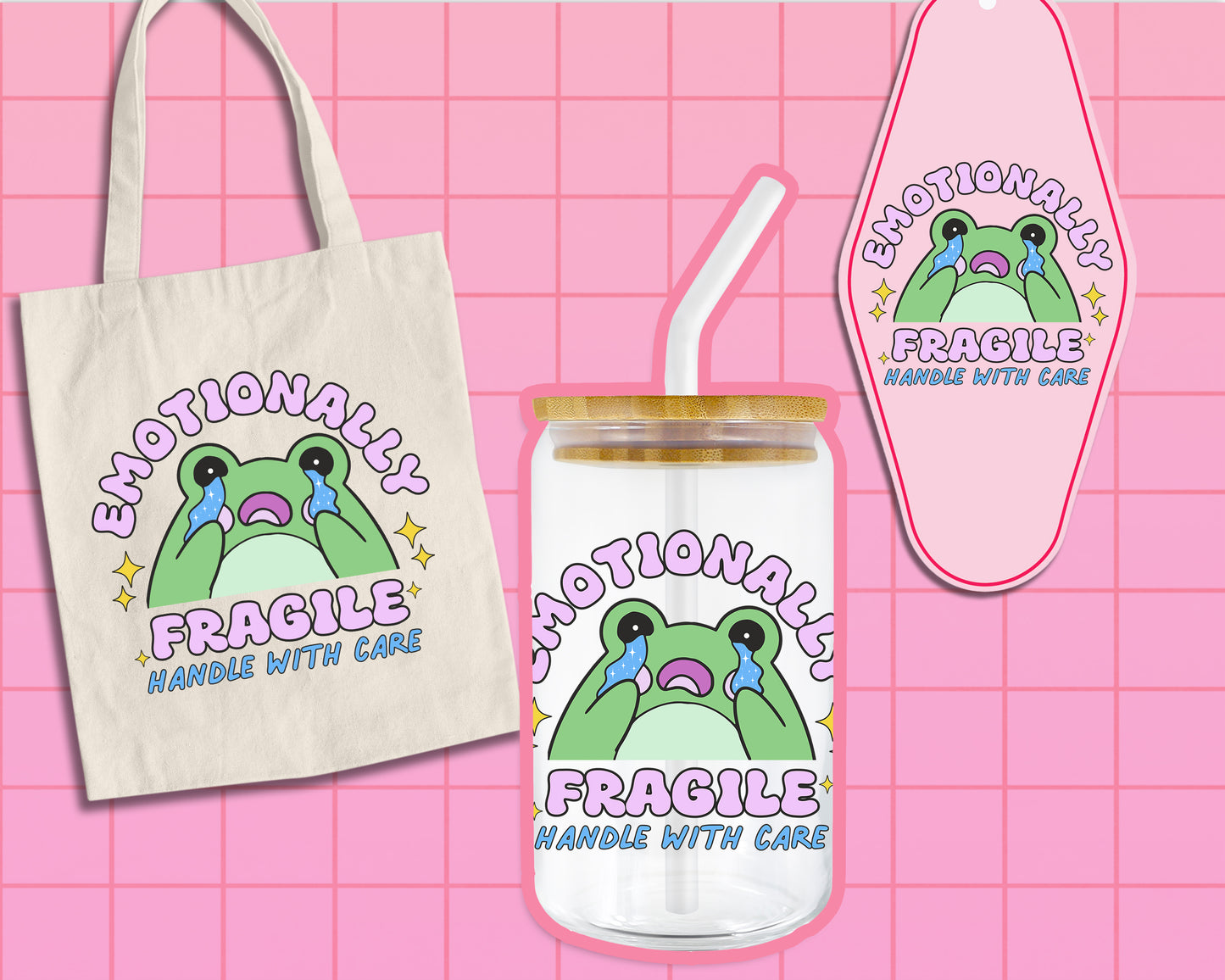 Emotionally Fragile Frog - SVG & PNG