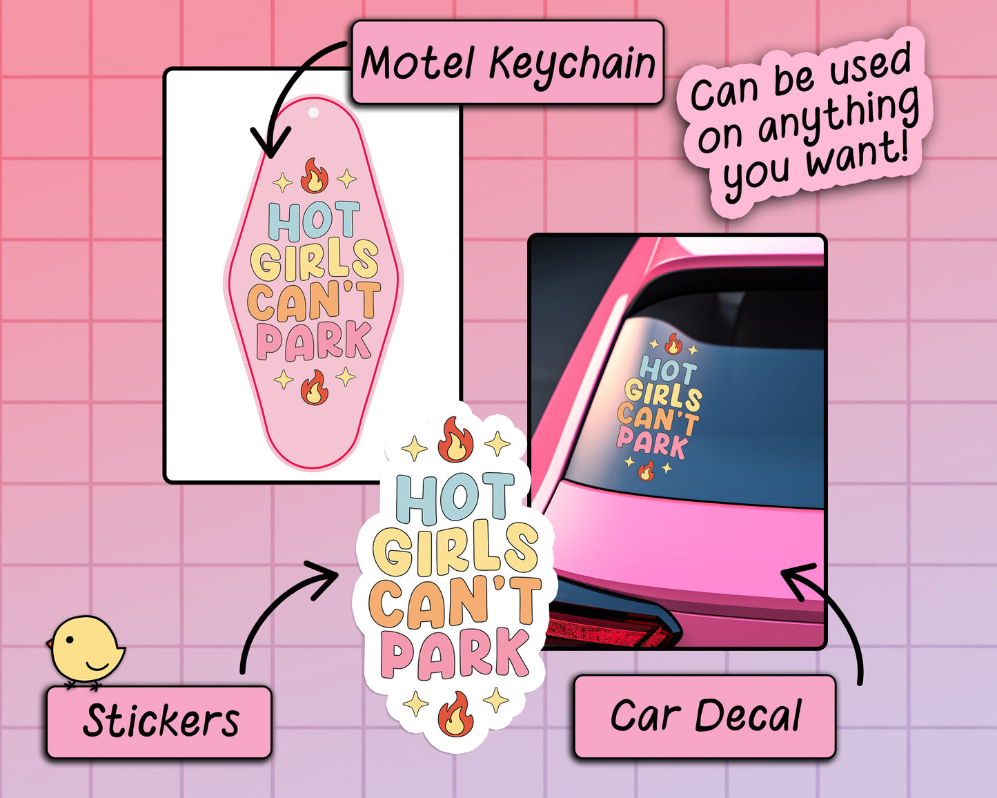Hot Girls Can't Park - SVG & PNG