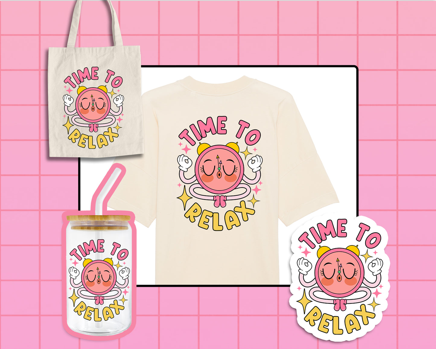 Time To Relax - SVG & PNG Design File