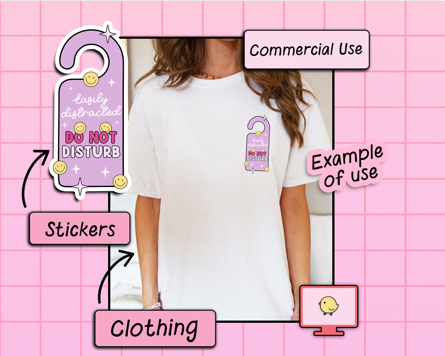 Easily Distracted Do Not Disturb - SVG & PNG
