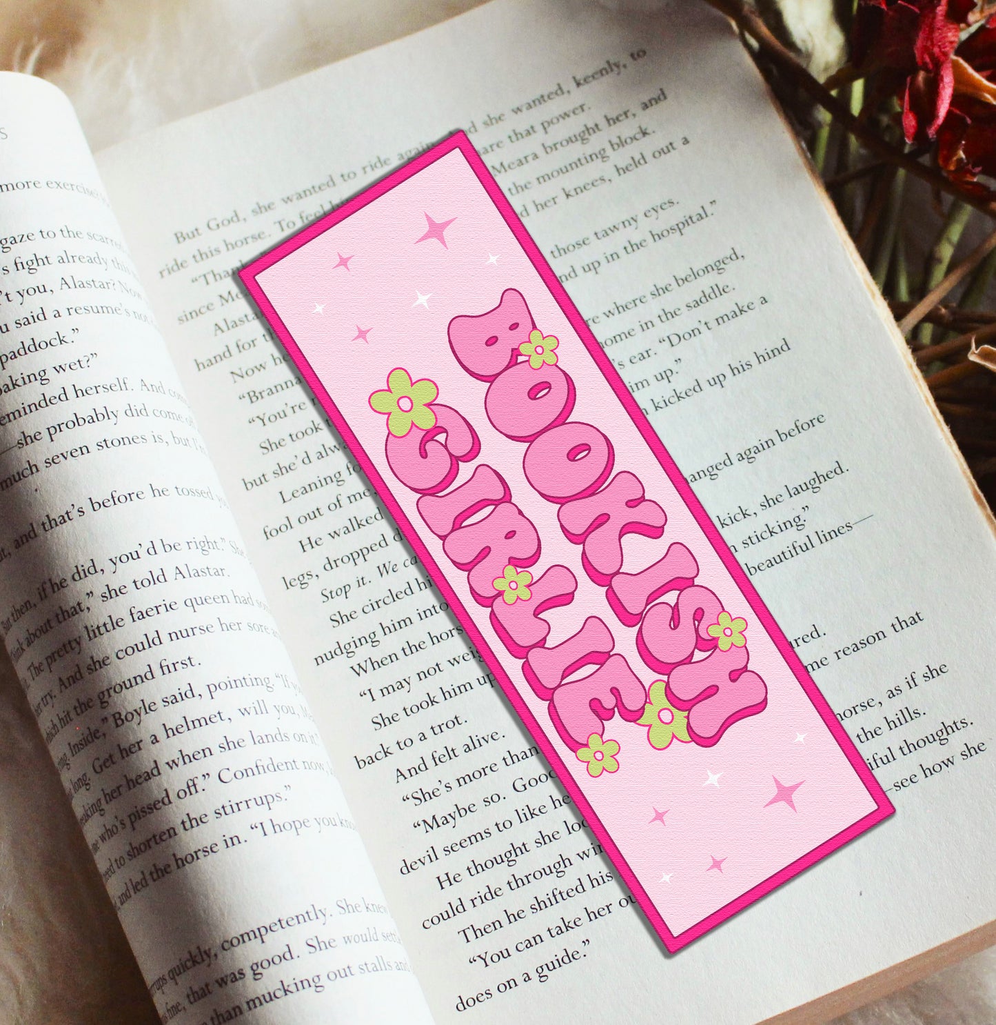 Bookish Girlie Bookmark - SVG & PNG