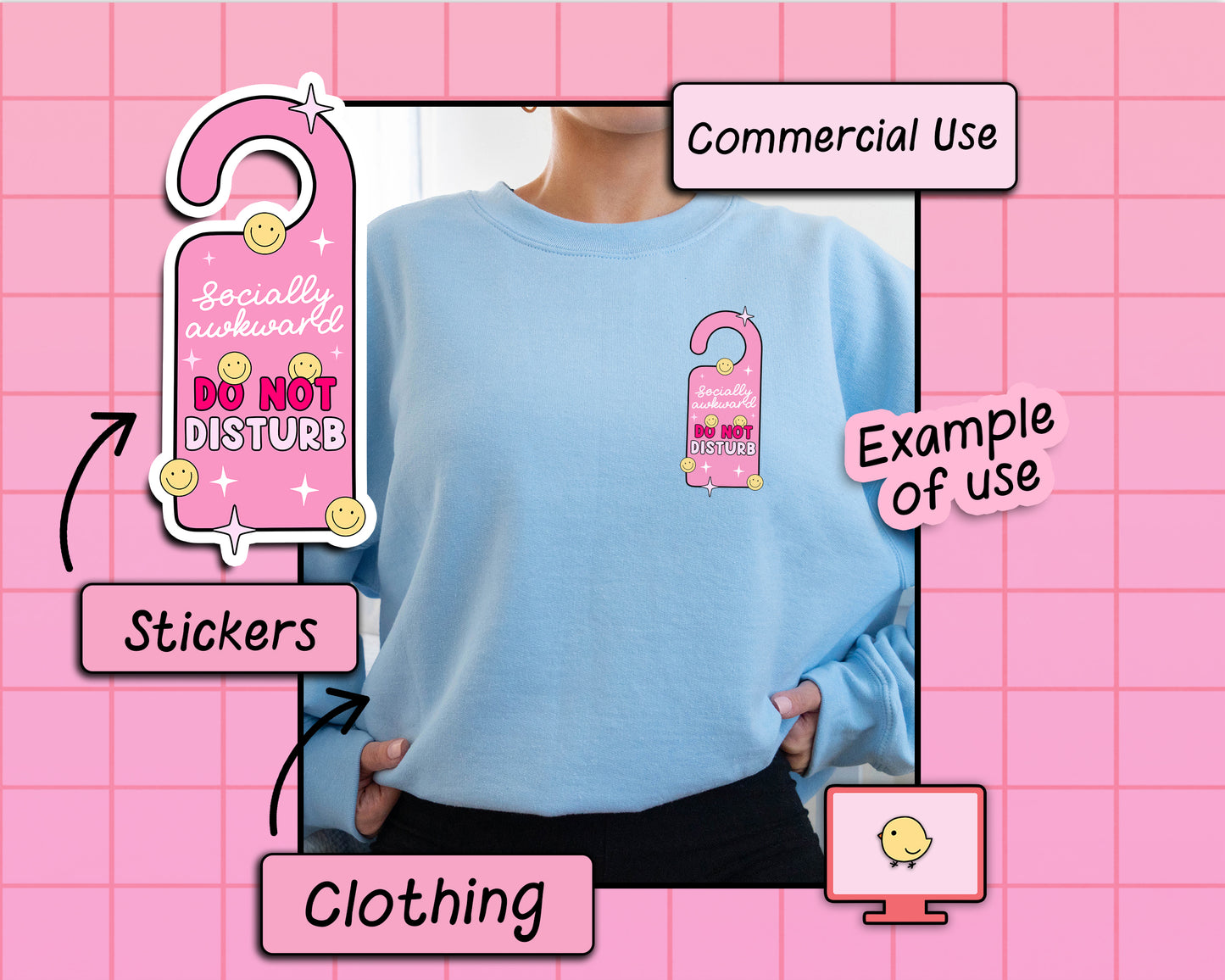 Socially Awkward Do Not Disturb - SVG & PNG