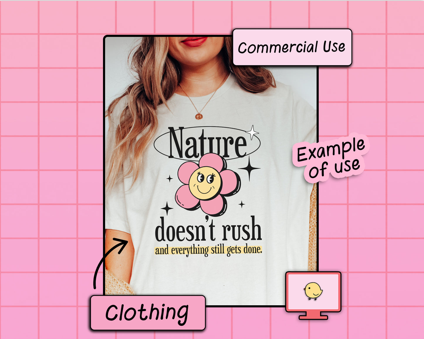 Nature Doesn't Rush - SVG & PNG