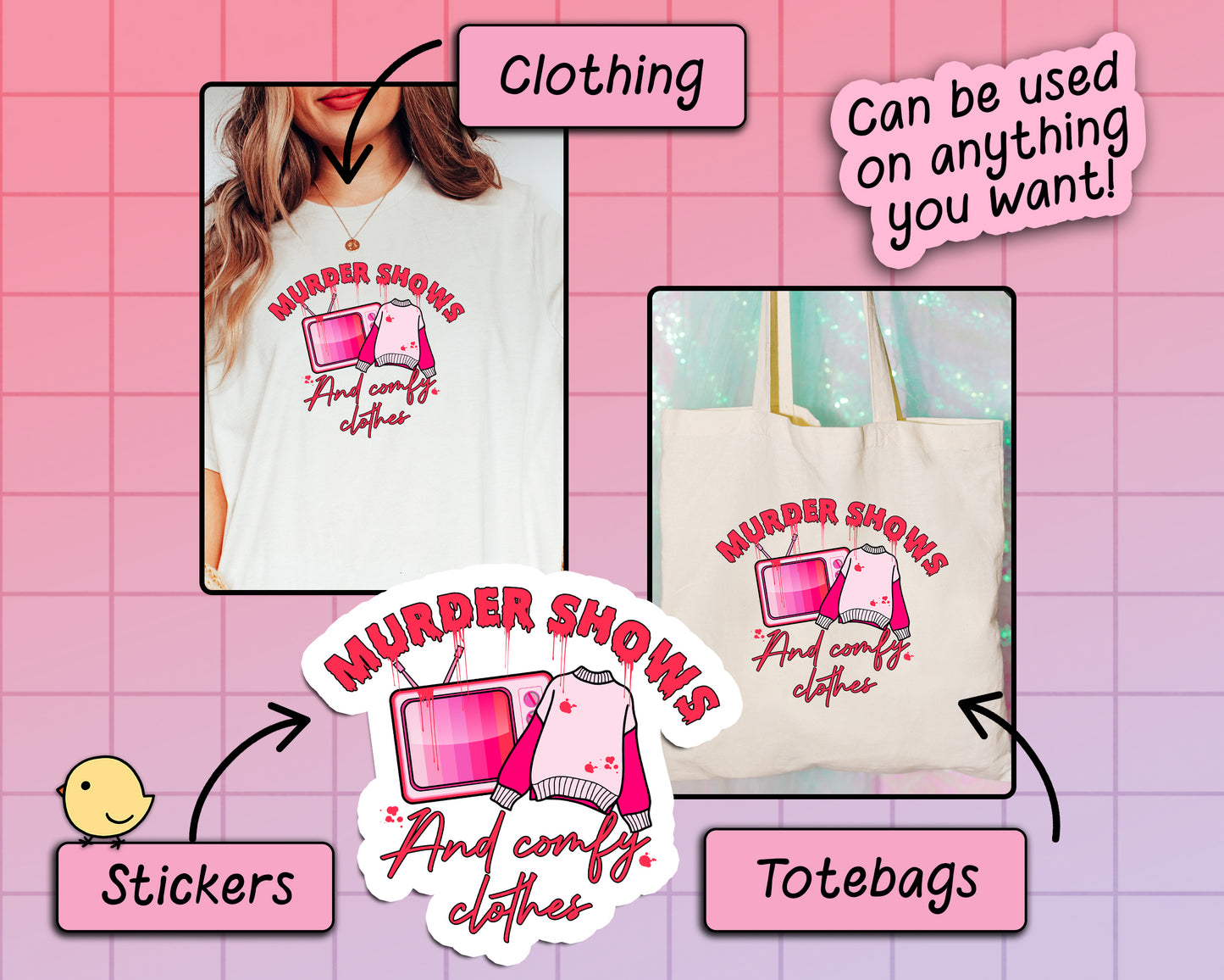 Murder Shows & Comfy Clothes - SVG & PNG
