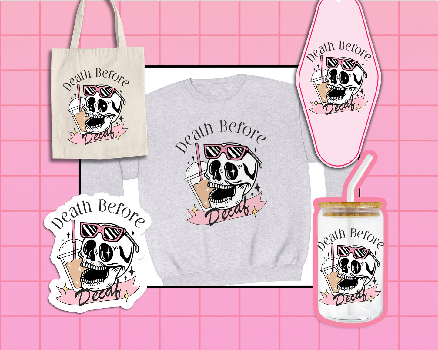 Death Before Decaf - SVG & PNG Design File