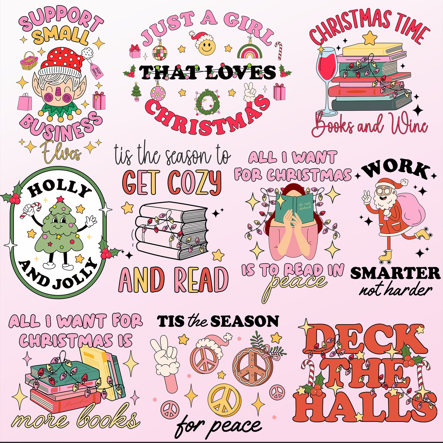 20 Christmas Design Bundle - SVG & PNG