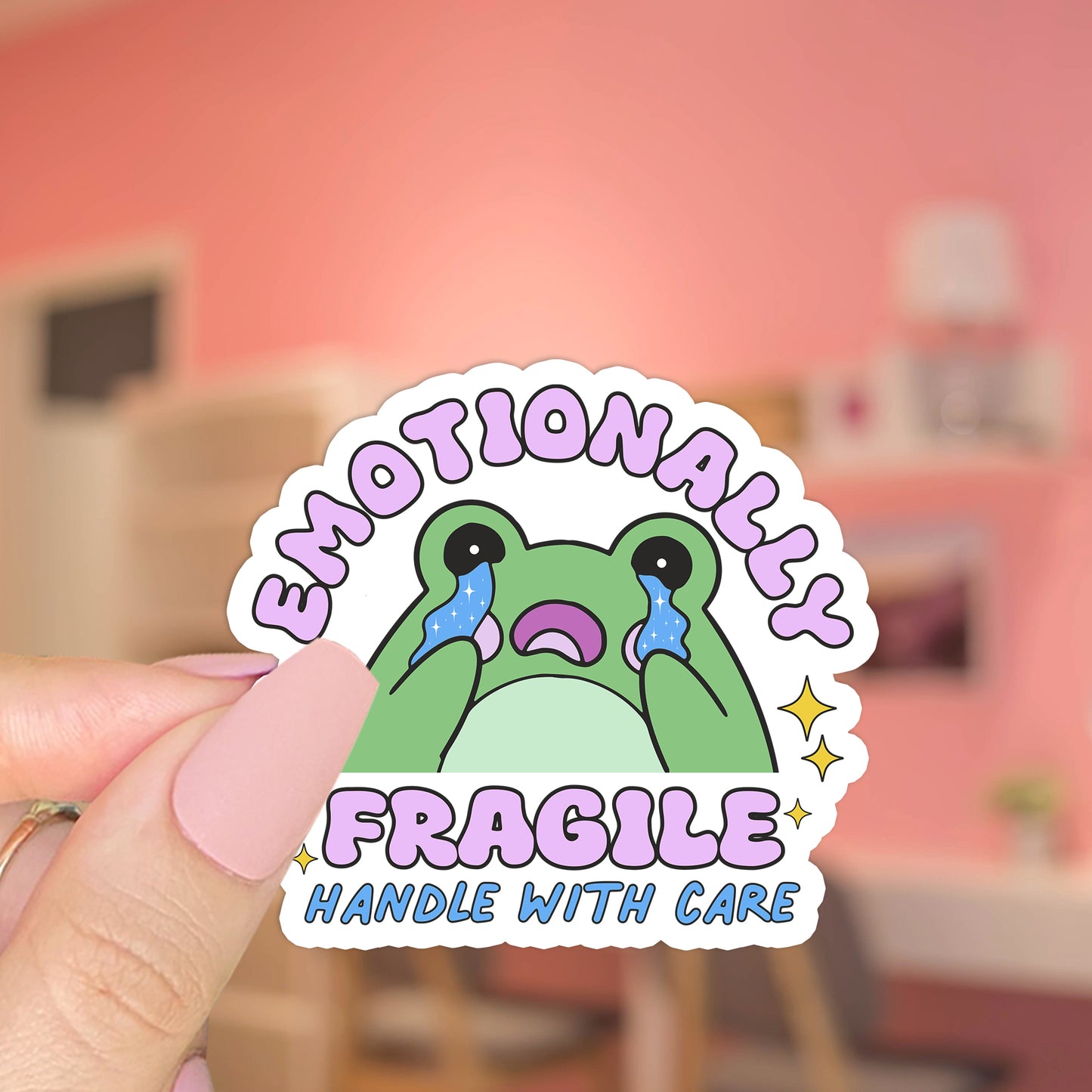 Emotionally Fragile Frog - SVG & PNG