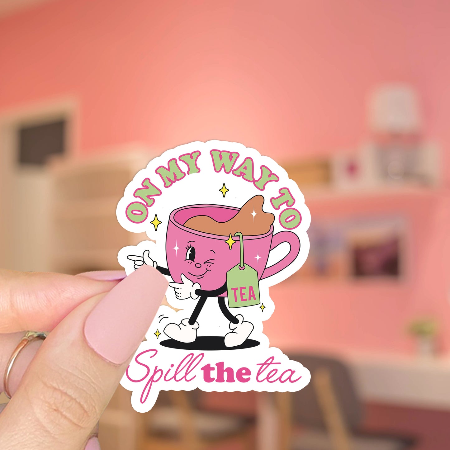 On My Way To Spill The Tea - SVG & PNG