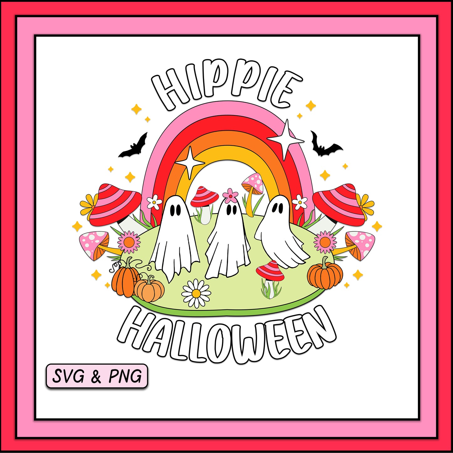 Hippie Halloween - SVG & PNG