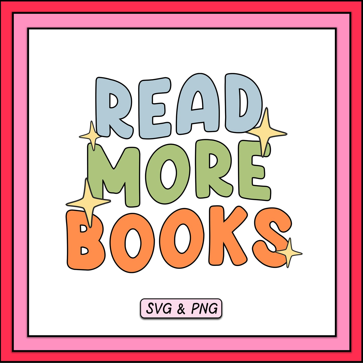 Read More Books - SVG & PNG
