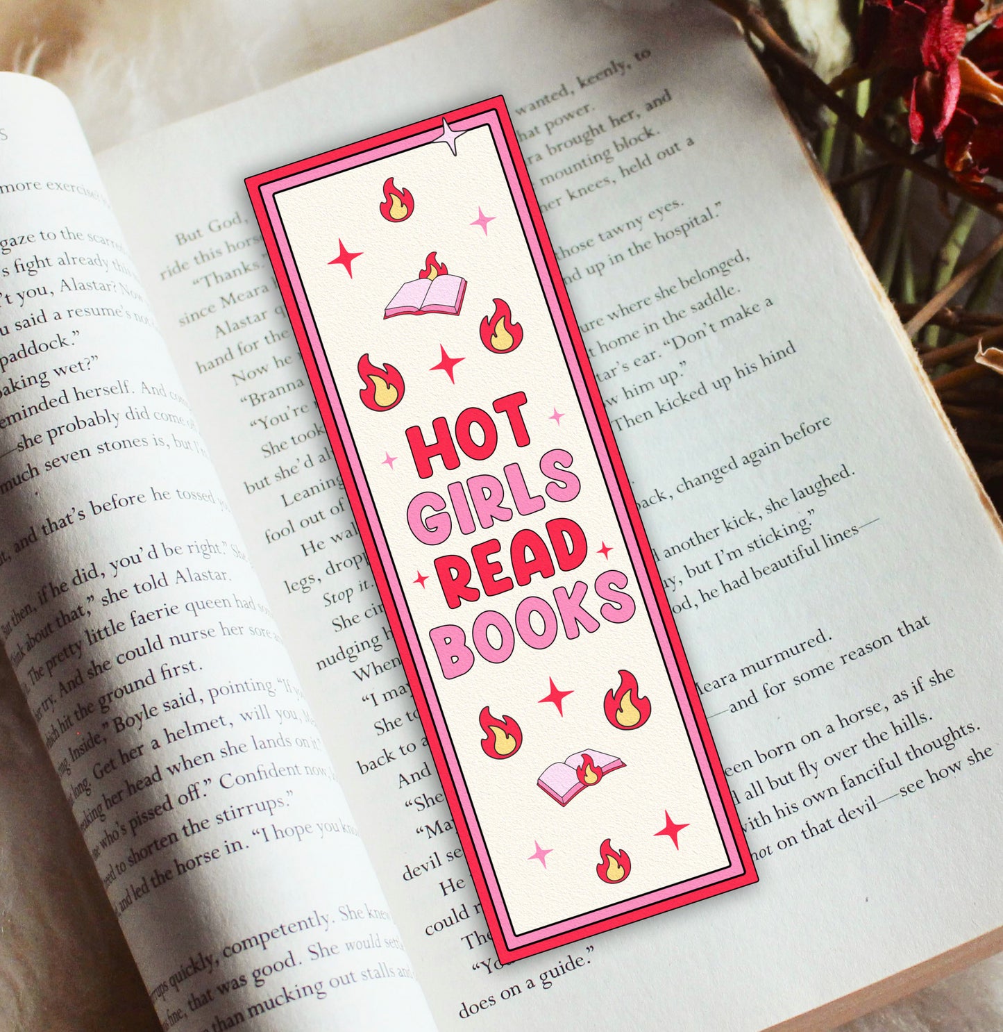 Hot Girls Read Books Bookmark - SVG & PNG