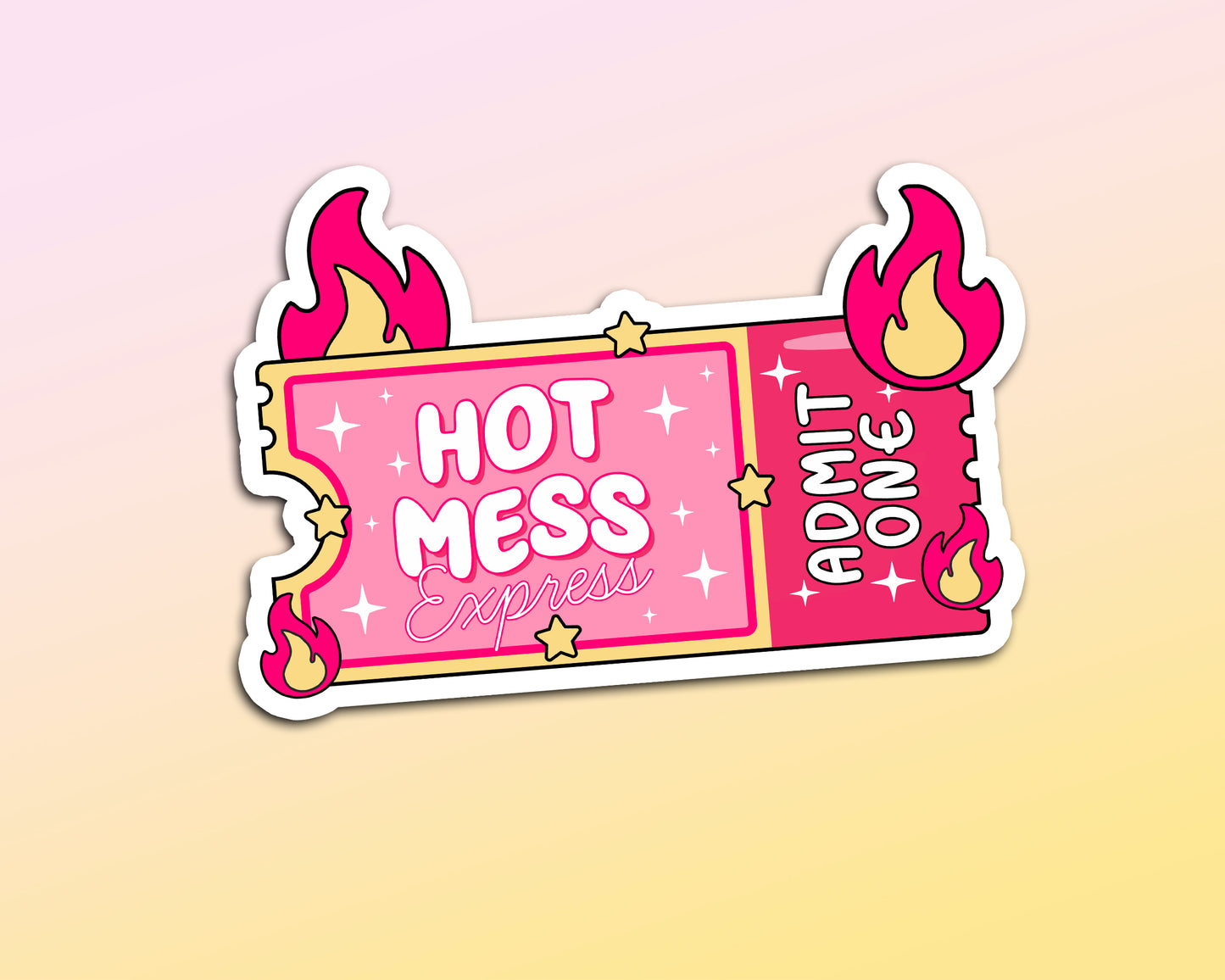 Hot Mess Express Ticket - SVG & PNG