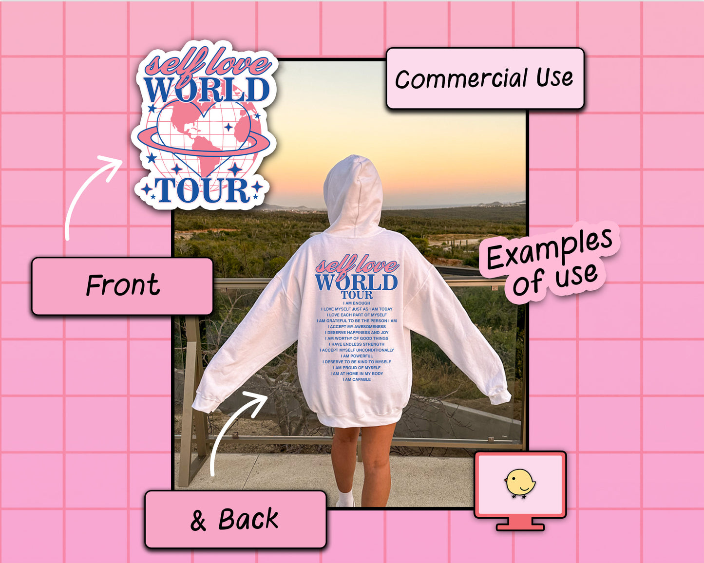 Self Love World Tour - 2 Designs, SVG & PNG