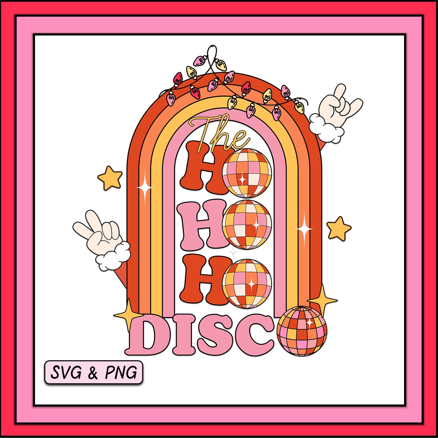 The Ho Ho Ho Disco - SVG & PNG