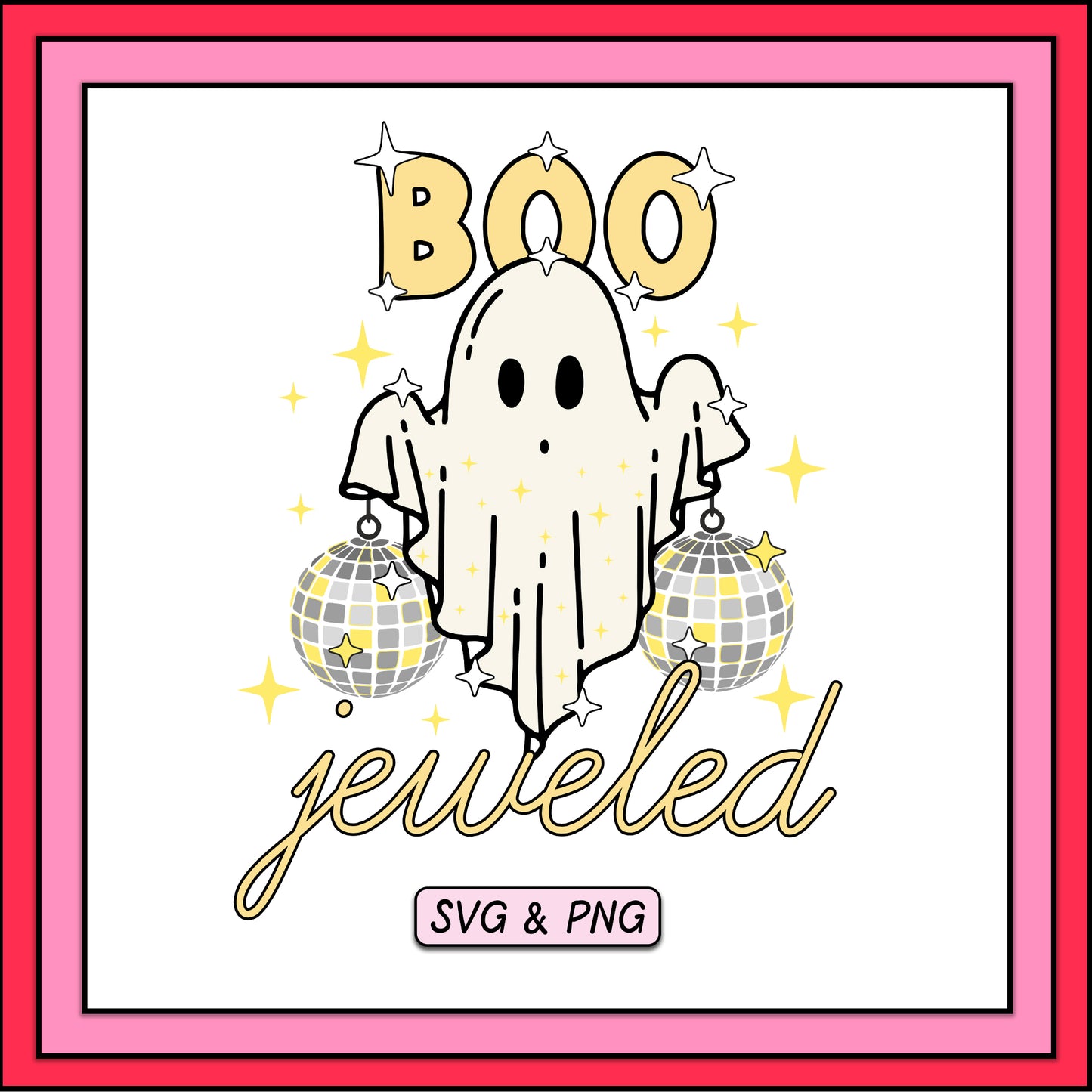 Boo Jeweled - SVG & PNG