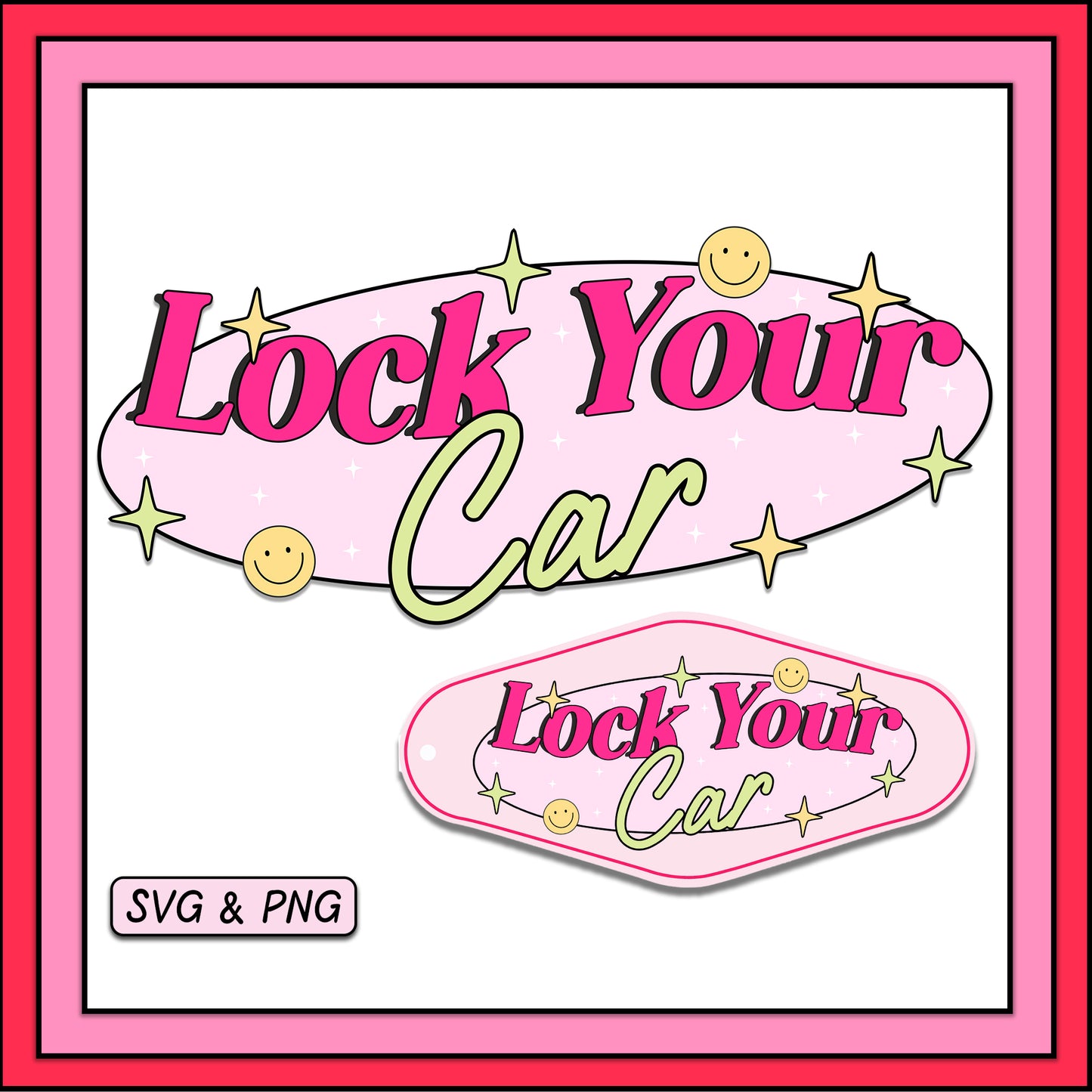 Lock Your Car - SVG & PNG