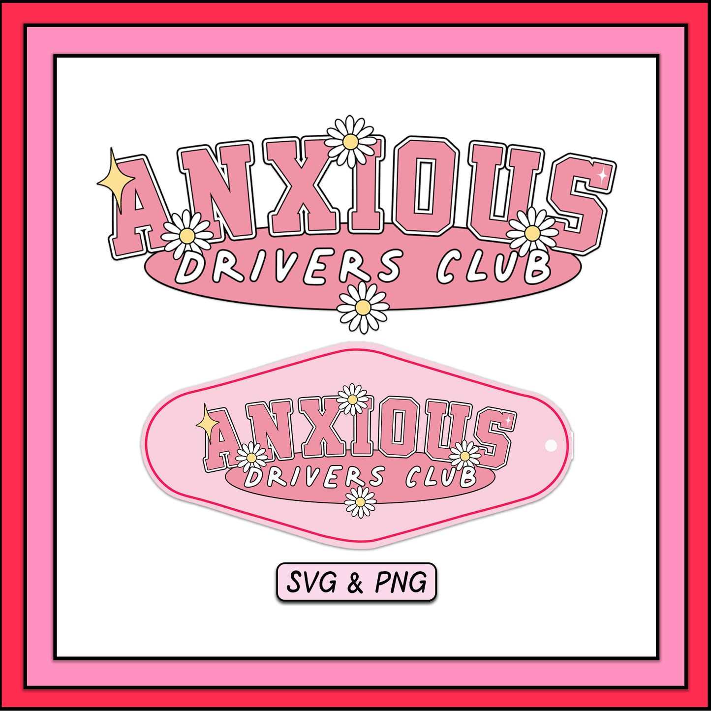 Anxious Drivers Club - SVG & PNG Design File
