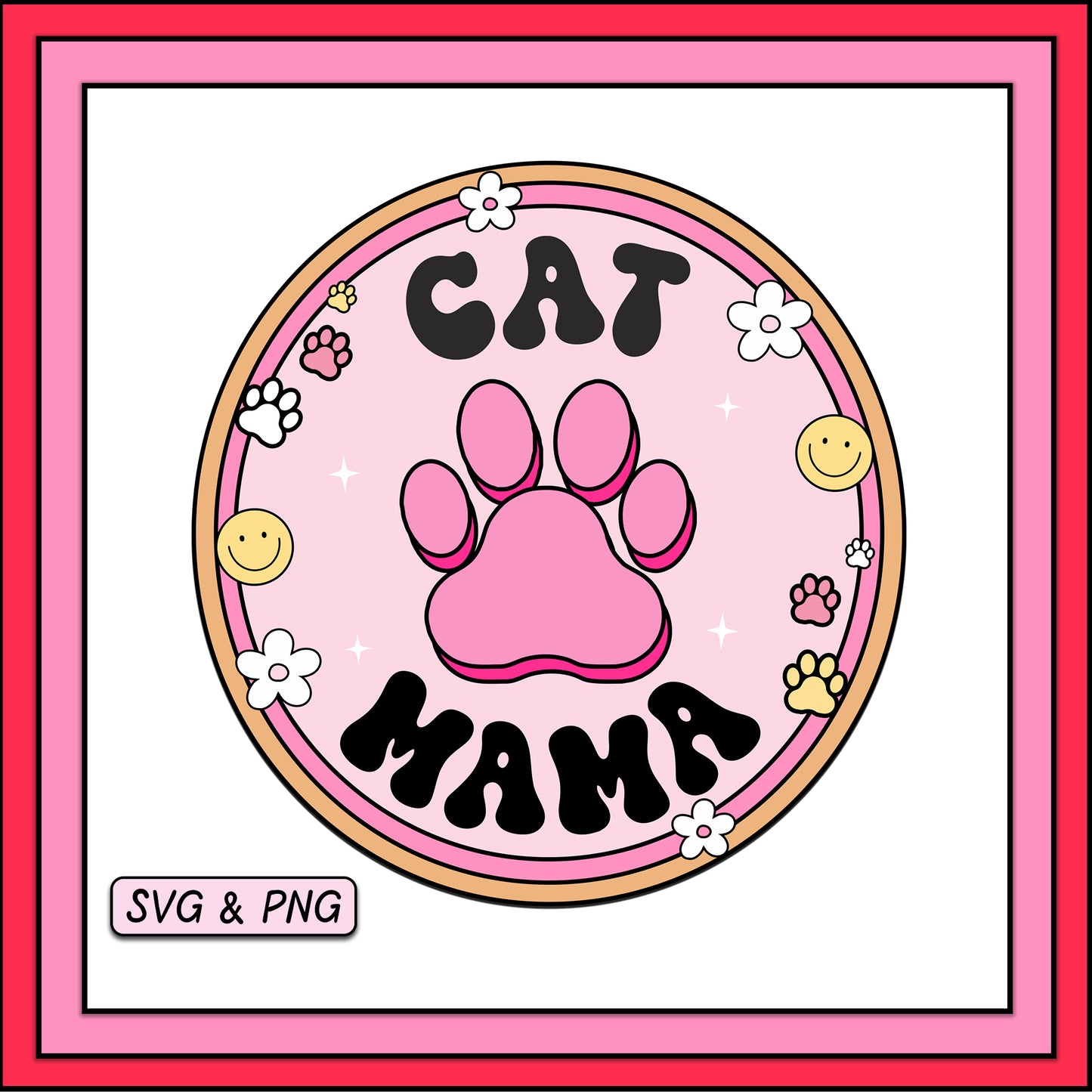 Cat Mama - SVG & PNG