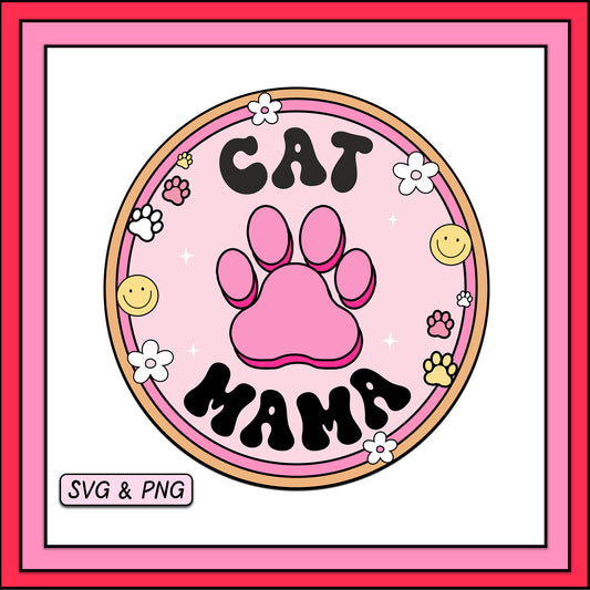 Cat Mama - SVG & PNG