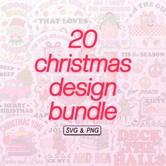 20 Christmas Design Bundle - SVG & PNG